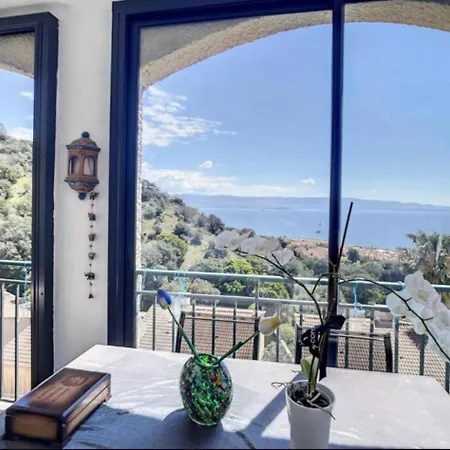 Daire Duplex Vue Mer Sanguinaires Ajaccio 500 M Plage 2 Chambres 2 Balcons Clim *